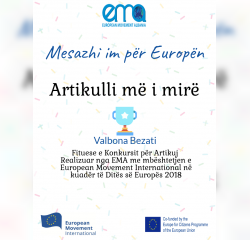 Mesazhi im p&euml;r Europ&euml;n