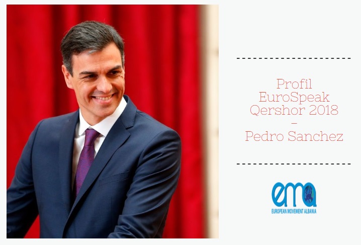 Kryeministri spanjoll Pedro Sanchez: k&euml;mb&euml;ngul&euml;s, dhe pse drejt sfidave t&euml; m&euml;dha